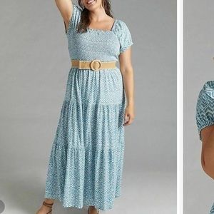 NWOT Daily Practice by Anthropologie Tiered Maxi Dress